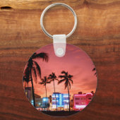 海ドライブ – マイアミビーチスカイラインキーチェーン キーホルダー (正面)