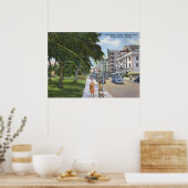 海ドライブ,マイアミビーチヴィンテージ ポスター (キッチン)