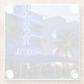 海ドライブ、南ビーチ、マイアミビーチ2 ガラスコースター (裏面)