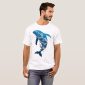 海ドリームクジライラストレーション Tシャツ (正面フル)