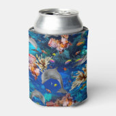 海ドルフィンズトロピカルサンゴ礁 缶クーラー (缶正面)