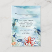 海ドルフィンタートルブルーおむつラッフルの下 エンクロージャーカード (裏面)