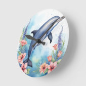 海ドルフィン ラウンド壁時計 (傾斜)