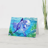 海ドルフ絵画ィンズドルフィンアンダーウォーター写真 カード (正面)