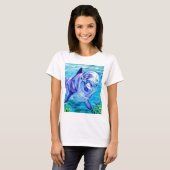 海ドルフ絵画ィンズドルフィンアンダーウォーター写真 Tシャツ (正面フル)