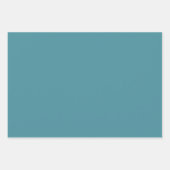 海ネイビーブルー&ダークシアンストライプ水玉模様プレーン ラッピングペーパーシート (正面3)