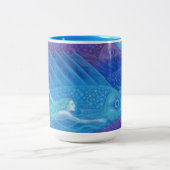 海ノマド、航海のファンタジーアートメルメイド&フィッシュ ツートーンマグカップ (中央)