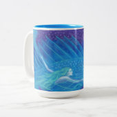 海ノマド、航海のファンタジーアートメルメイド&フィッシュ ツートーンマグカップ (正面左)