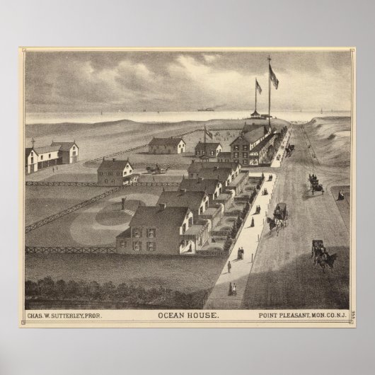 海ハウス、ポイントプレザントNJ ポスター (正面)