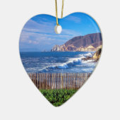 海ハーフムーンベイカリフォルニア セラミックオーナメント (左)