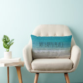 海バハマビーチとターコイズ水 ランバークッション (椅子)