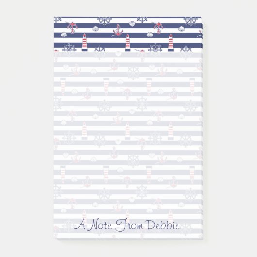 海パターンによって|はあなたの名前を加えます ポストイット (正面)