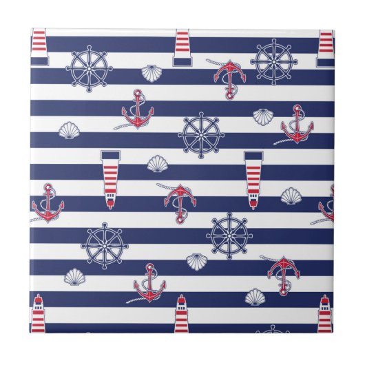 海パターンによって タイル (正面)