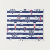 海パターンによって タペストリー (正面(横))