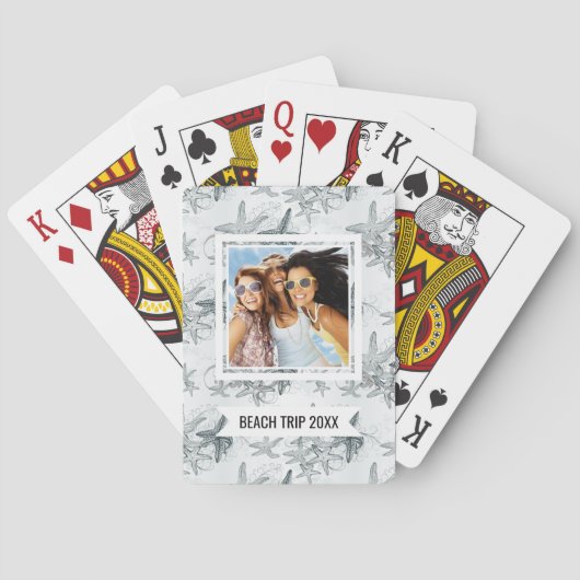 海パターンのあなたの一流の|のヒトデを加えて下さい トランプ (裏面)