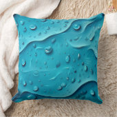 海パターンのドロップ クッション (ブランケット)