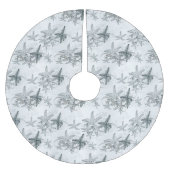 海パターンのヒトデ ブラッシュドポリエステルツリースカート (正面)