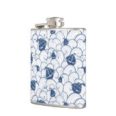 海パターンのヨット フラスク (左)