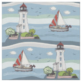 海パターン生地 ファブリック (クローズアップ)