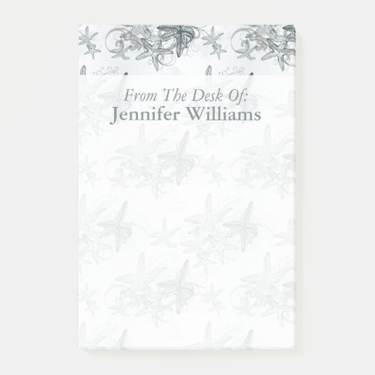 海パターン|のヒトデはあなたの名前を加えます ポストイット (正面)