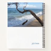 海パラダイススイング写真大型スパイラルノートブック ノートブック (裏面)