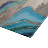 海パレットとトープ大理石 カッティングボード (角)