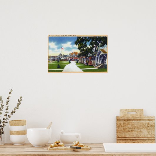 海パークコテージシーン ポスター (キッチン)