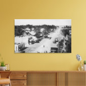 海パーク、WA -ビーチのビュー、旧車 キャンバスプリント (インサイチュ (リビング))