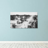 海パーク、WA -ビーチのビュー、旧車 キャンバスプリント (インサイチュ (ウッドフロア))