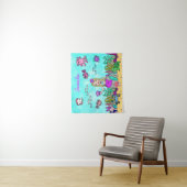 海パーソナライズされたの壁画下の人魚 タペストリー (インサイチュ)