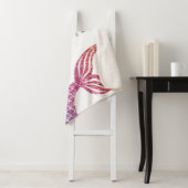 海パーソナライズされたの尾の下の人魚 シェルパブランケット (インサイチュ)