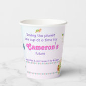 海パーソナライズされたの環境にやさし下の人魚 紙コップ (裏面)