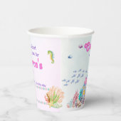 海パーソナライズされたの環境にやさし下の人魚 紙コップ (右)