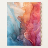 海パーソナライズされたカラフルアルコールインクに沈む プランナー手帳 (裏面)