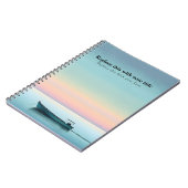 海パーソナライズされた夕日 ノートブック (左側)