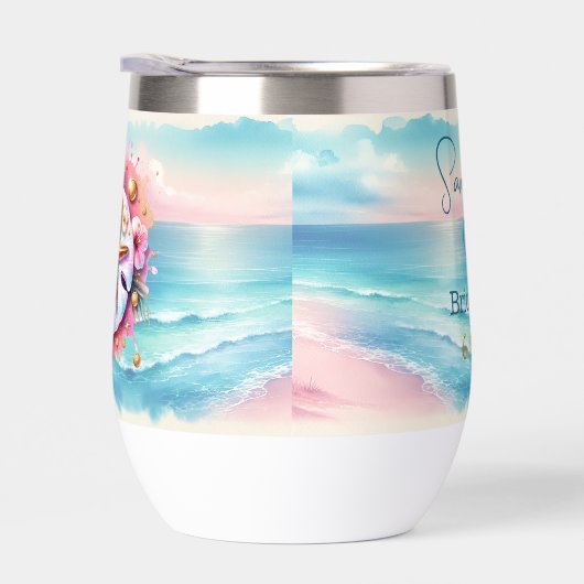 海パーソナライズされた岸の船乗り結婚娘 (右面)