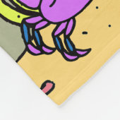 海パーソナライズされた毛布の下の人魚 フリースブランケット (角)