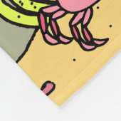 海パーソナライズされた毛布の下の人魚 フリースブランケット (角)