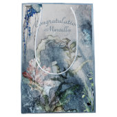 海パーソナライズされた沿岸の ミディアムペーパーバッグ (正面)