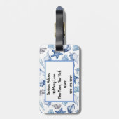 海パーソナライズされた生荷物 ラゲッジタグ (裏面縦)