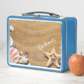 海パーソナライズされた砂 メタルランチボックス (インサイチュ)