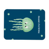 海パーソナライズされた第一誕生日の恩恵を受けて マグネット (横)