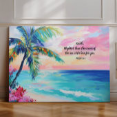 海パーソナライズされた聖書の詩篇93: キャンバスプリント