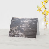 海パーソナライズされた20結婚周年 カード (黄色い花)