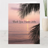 海パームツリーパスタの評価サンキューカード サンキューカード (正面)
