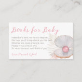 海パールガール赤ちゃんシャワーブックベビーカード エンクロージャーカード (正面)