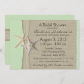 海ヒトデブライダルシャワー 招待状 (正面/裏面)