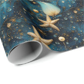 海ヒトデ型包み紙 ラッピングペーパー (ロールコーナー)