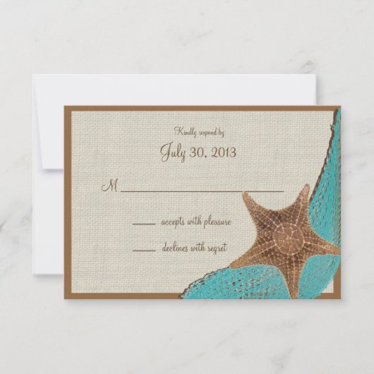 海ヒトデ応答カード 出欠カード (正面)