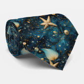 海ヒトデ柄ネックタイ ネクタイ (ロール)
